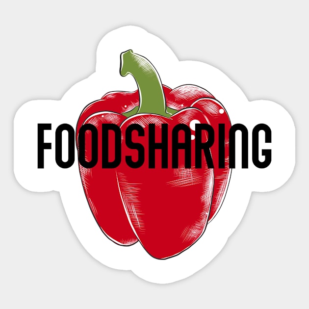 Foodsharing Paprika Vegetable Fruits Vegan Gift Sticker by bigD